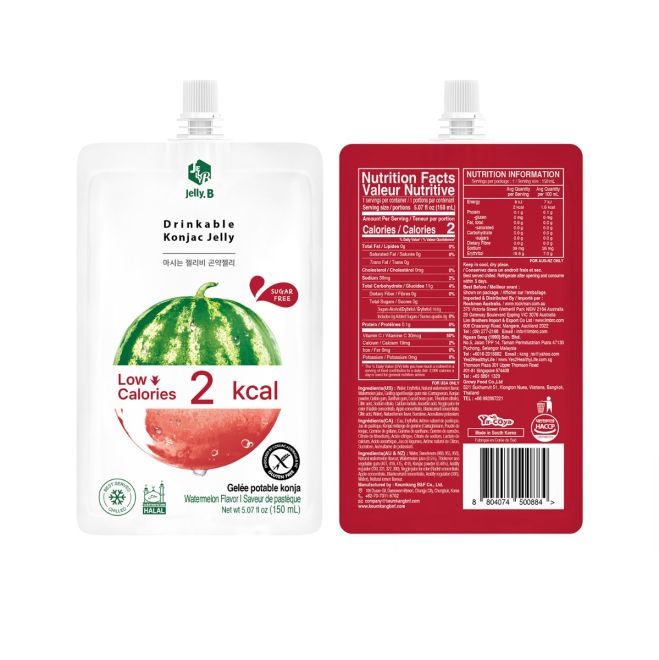 Jelly.B Drinkable Konjac Jelly Watermelon 150 ml