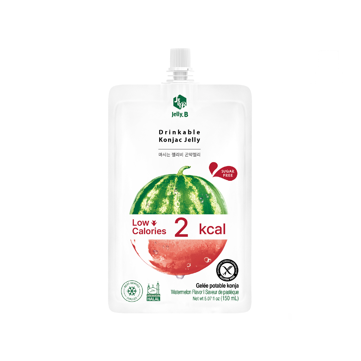 Jelly.B Drinkable Konjac Jelly Watermelon 150 ml