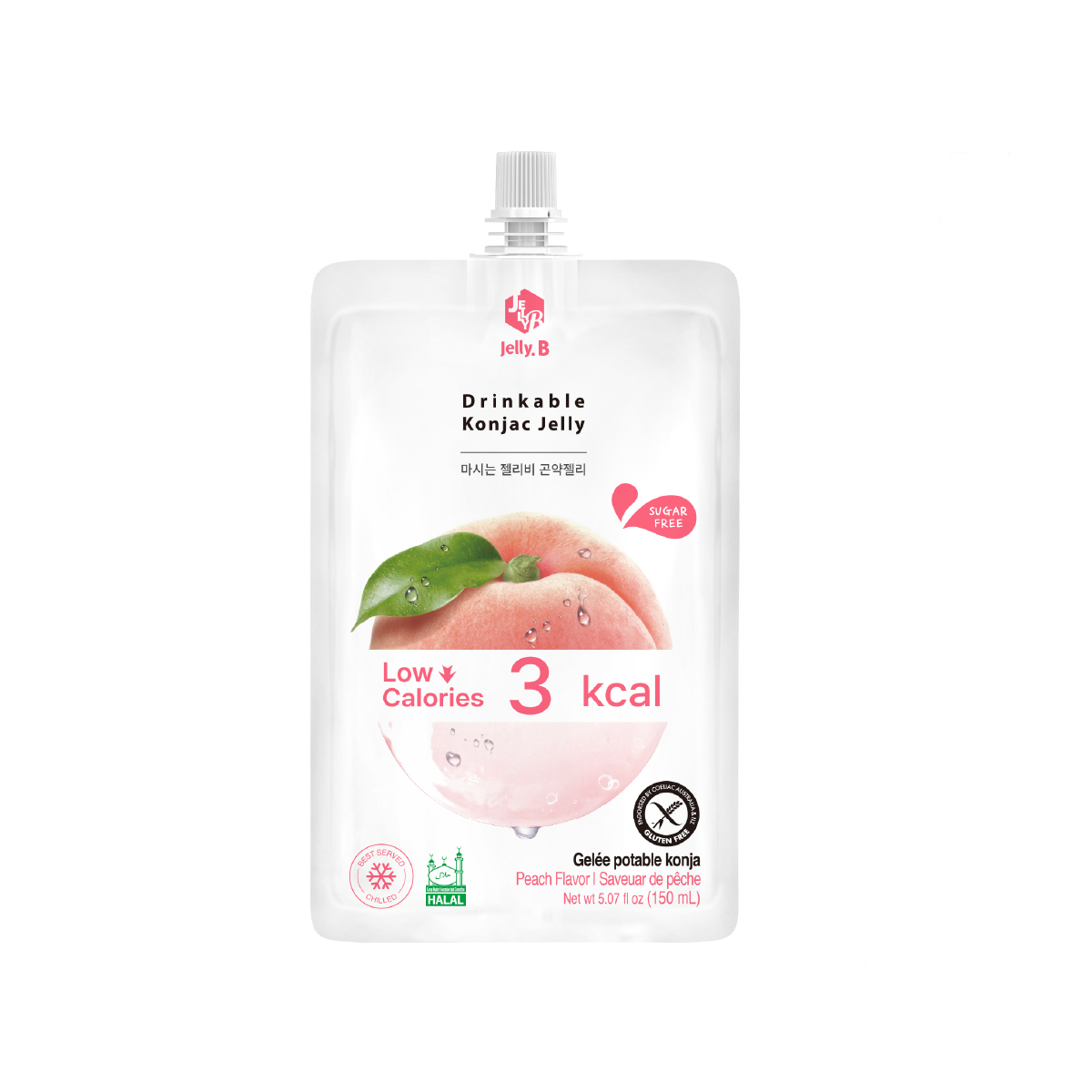Jelly.B Drinkable Konjac Jelly Peach 150 ml