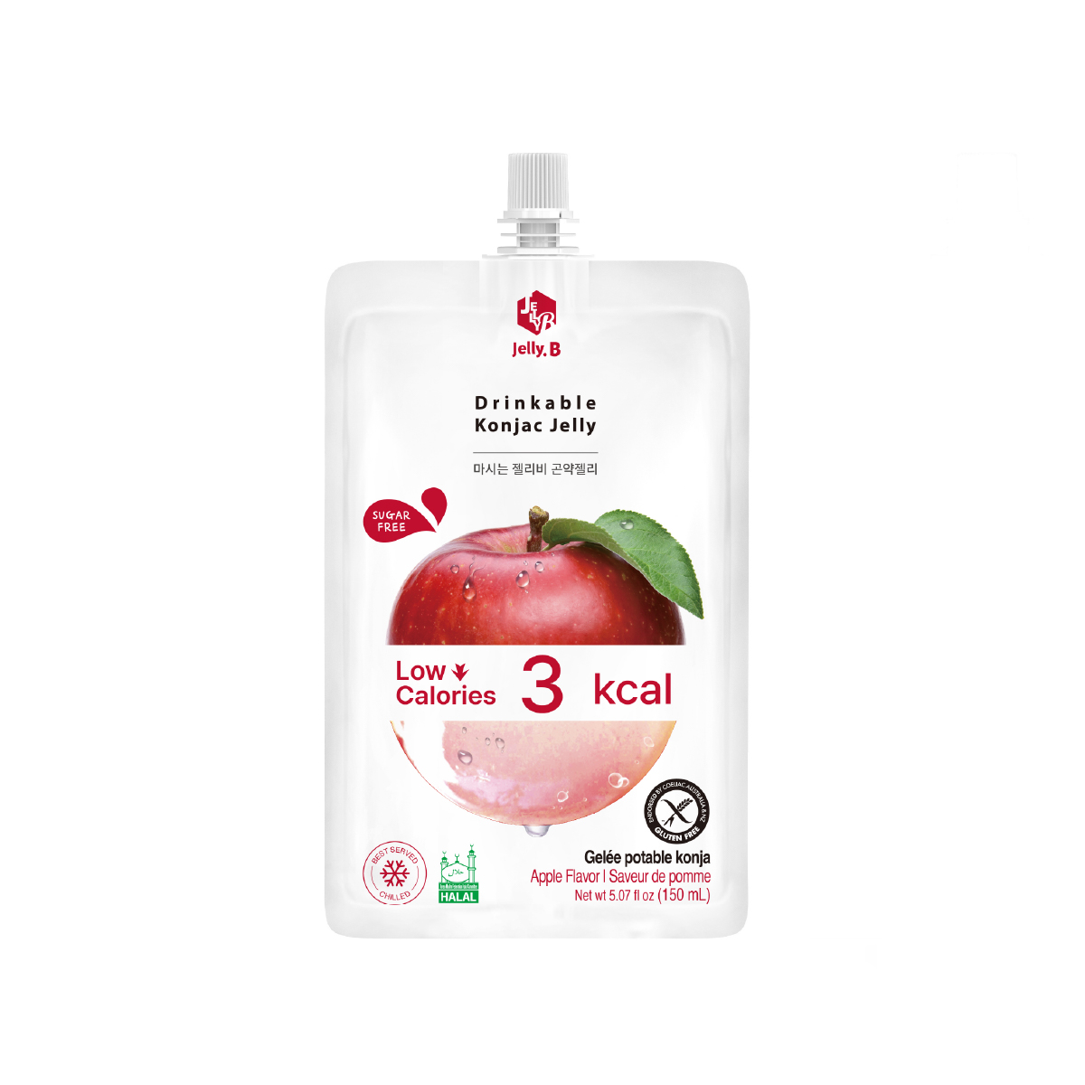 Jelly.B Drinkable Konjac Jelly Apple 150 ml