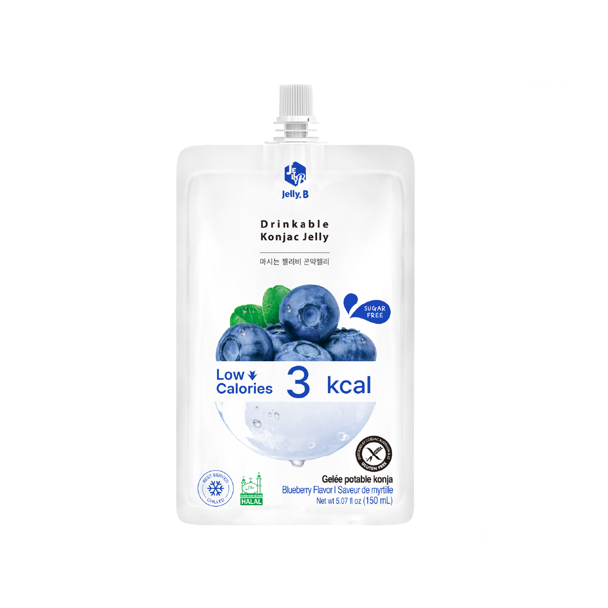 Jelly.B Drinkable Konjac Jelly Blueberry 150 ml